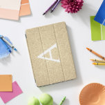 Gouden Glitter en Sparkle Monogram iPad Pro Cover<br><div class="desc">Gold Faux Glitter en Sparkle Elegant Monogram Hoesje. Dit hoesje kan worden aangepast om uw initiaal en voornaam op te nemen.</div>