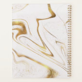 Gouden Glitter en Wit Marmer Afspraakboek Planner (Achterkant)