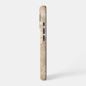 Gouden Glitter Fancy geometrisch patroon iPhone 16 Hoesje (Linkerkant)