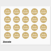 Gouden Glitter Favor Sticker (Vel)