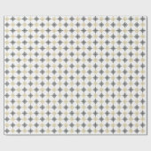 Gouden Glitter Feestelijke Kerstmis Sneeuwvlokken  Cadeaupapier (Vlak)