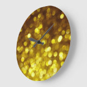 Gouden glitter: feestelijke kersttextuur. grote klok (Hoek)