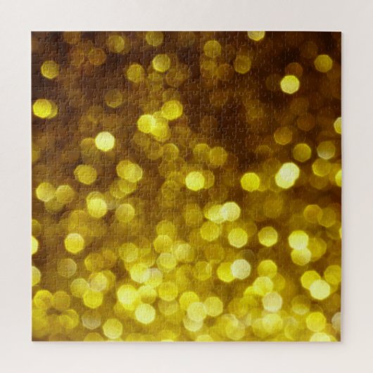 Gouden glitter: feestelijke kersttextuur. legpuzzel (Verticaal)