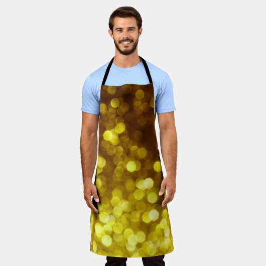 Gouden glitter: feestelijke kersttextuur. schort (Gedragen)