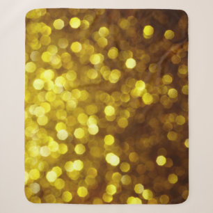 Gouden glitter: feestelijke kersttextuur. sherpa deken