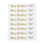 Gouden Glitter Feestelijke Vakantie Vrolijk Kerstf (Vel)