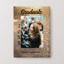 Gouden glitter foto afstuderen voeg naam klasse te