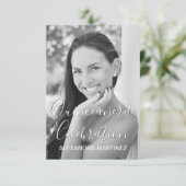 Gouden Glitter foto - Quinceanera viering Kaart (Staand voorkant)