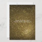 Gouden Glitter Foto Save the Dates - Bling Stijl Save The Date (Achterkant)