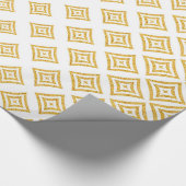 Gouden Glitter geometrisch ontwerp Cadeaupapier (Hoek)