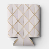 Gouden glitter, geometrisch ruitpatroon. blikjeskoeler (Achterkant)