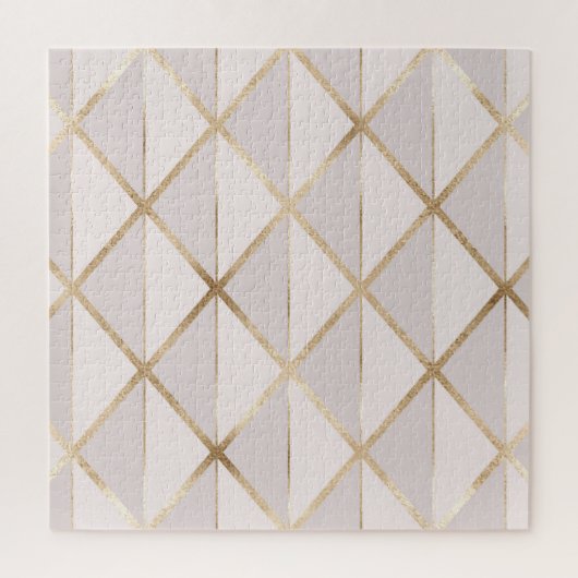 Gouden glitter, geometrisch ruitpatroon. legpuzzel (Verticaal)