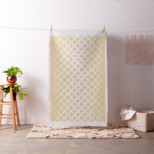 Gouden Glitter geometrisch vormenpatroon Stof