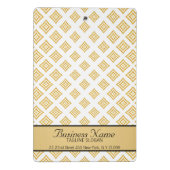 Gouden Glitter Geometrische Vormen Naadloos Patroo Mini Klembord (Achterkant)