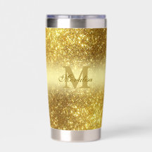 Gouden glitter gepersonaliseerd