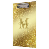 Gouden glitter gepersonaliseerd klembord (Links)