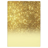 Gouden glitter gepersonaliseerd klembord (Achterkant)