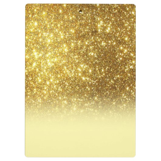 Gouden glitter gepersonaliseerd klembord (Achterkant)