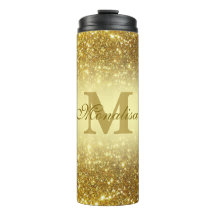 Gouden glitter gepersonaliseerd