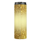 Gouden glitter gepersonaliseerd thermosbeker (Achterkant)