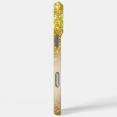 Gouden glitter gepersonaliseerde iPhone / iPad cas Case-Mate iPhone Case (Achterkant / Rechts)