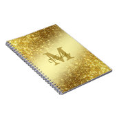 Gouden glitter gepersonaliseerde iPhone / iPad cas Notitieboek (Rechterzijde)