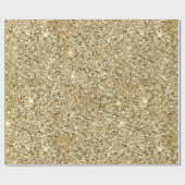 Gouden Glitter Glam Bling Stijlvol Chic Mode  Cadeaupapier (Vlak)