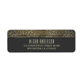 Gouden Glitter  Glam Bruiloft Etiket