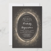 Gouden Glitter Glam | Elegant Vrijgezellenfeest Kaart (Voorkant)