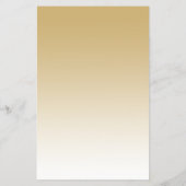 Gouden Glitter Glam Party Papieren Menu (Achterkant)