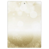 Gouden Glitter Glam Sparkle Lashes Gepersonaliseer Klembord (Achterkant)