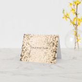 Gouden Glitter Glam VERPLAATSBARE TEKST Verjaardag Kaart (Gele Bloem)