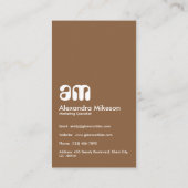 Gouden Glitter Glam Zakelijk Visitekaartje (Achterkant)