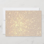 Gouden Glitter Glam Zwart Save the Day kaart (Achterkant)