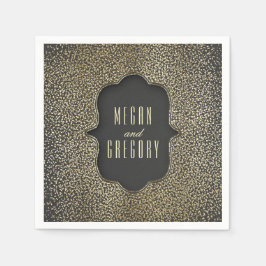 Gouden Glitter  Glamour Bruiloft Servetten