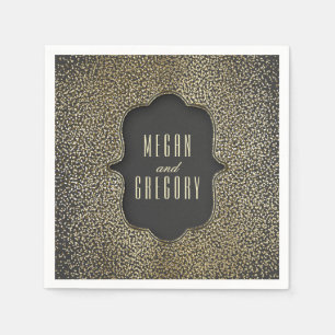 Gouden Glitter Glamour Bruiloft Servetten