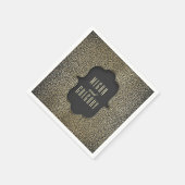 Gouden Glitter  Glamour Bruiloft Servetten (Hoek)