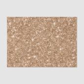 Gouden Glitter Glamour Verjaardag Tissuepapier (Voorkant)