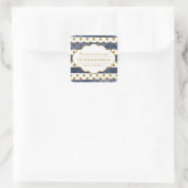 Gouden Glitter Glamour Wedding Favor Stickers (Tas)