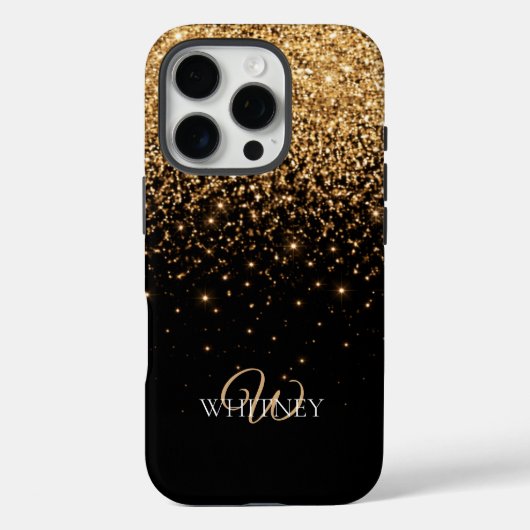 Gouden glitter glans elegante luxe textuur Case-Mate iPhone case (Achterkant)