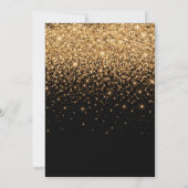 Gouden glitter glans elegante luxe textuur kaart (Achterkant)
