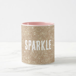 Gouden Glitter Glans Mok