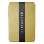 Gouden Glitter, Glitter Achtergrond, Jouw naam Badmat (Voorkant Verticaal)