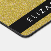 Gouden Glitter, Glitter Achtergrond, Jouw naam Bureaumat (Hoek)