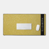 Gouden Glitter, Glitter Achtergrond, Jouw naam Bureaumat (Keyboard & Muis)