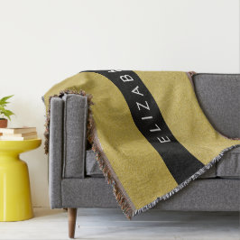Gouden Glitter, Glitter Achtergrond, Jouw naam Deken