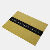 Gouden Glitter, Glitter Achtergrond, Jouw naam Deurmat (Schuin)
