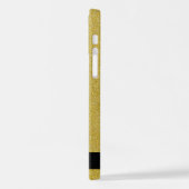 Gouden Glitter, Glitter Achtergrond, Jouw naam iPhone Hoesje (Linkerkant)