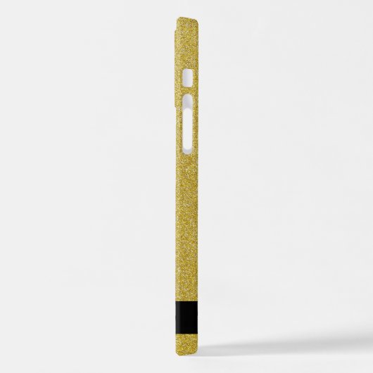 Gouden Glitter, Glitter Achtergrond, Jouw naam iPhone Hoesje (Linkerkant)