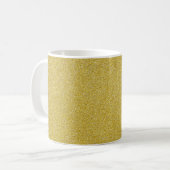 Gouden Glitter, Glitter Achtergrond, Jouw naam Koffiemok (Voorkant links)